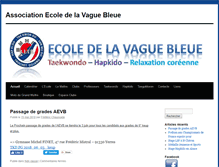 Tablet Screenshot of ecoledelavaguebleue.com